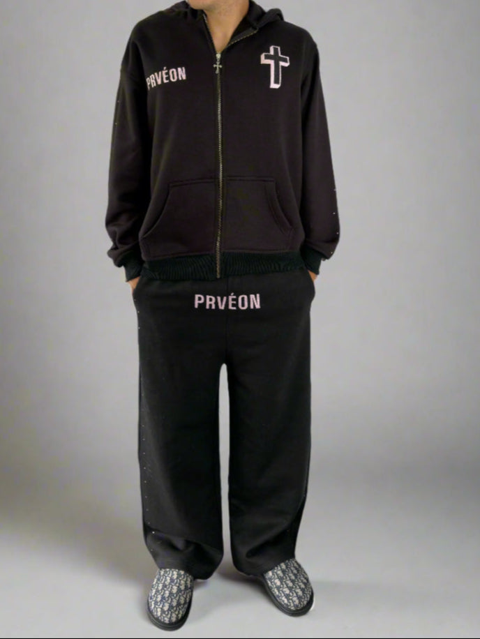 Prevon Sweatsuit – Pink Noir Edition