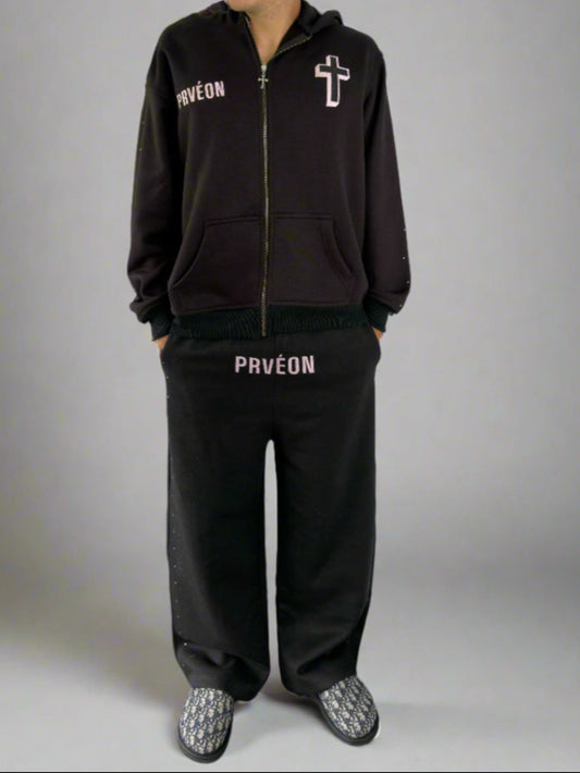 Prevon Sweatsuit – Pink Noir Edition